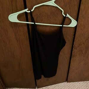 A new day, size extra small, plain black tank